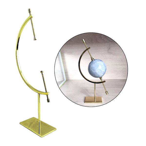 1/2/3/5 Sphere Holder Display Stand Ornament Glas Ball Holder Gold L 150x80x310mm 1Set