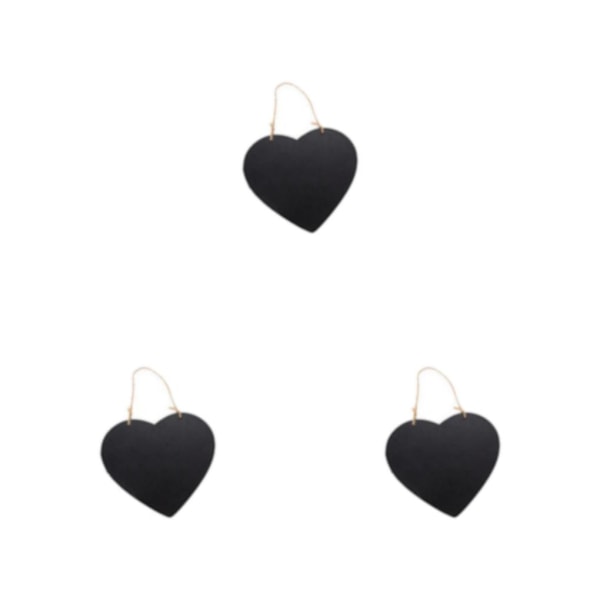 2/3/5 Density Board Välkomstskylt Ersättning Teahouse Classroom Heart Shape 3PCS