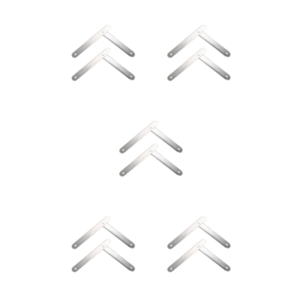 1/2/5 2x hopfällbar stegstege Gångjärnsfäste Stepstegar Tie White 34cm 2 pcs 5PCS
