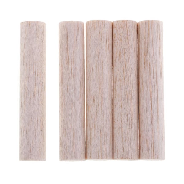 1/5 Balsa Wood Stick oavslutad DIY Woodworking Craft Modeling Wood 5 pcs 80mm 1 Pc