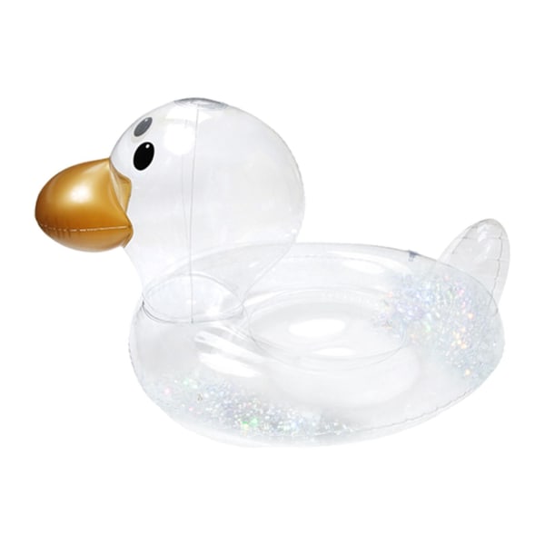 1/2/3 Swimming Float Ring Hållbar Säkerhet Transparent för pool Sequins Seat Ring 85cm×51cm×48cm 1Set