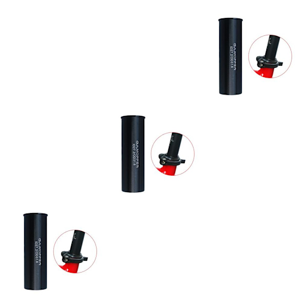 1/2/3/5 Sadelstolpe i aluminiumlegering 100 mm lång ombyggnad 27.2 to 31.6 3PCS