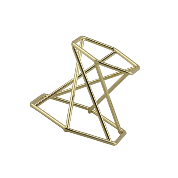 1/2/3/5 glasobjektiv med kulstativ för mineralprov Hexagon Gold 1Set