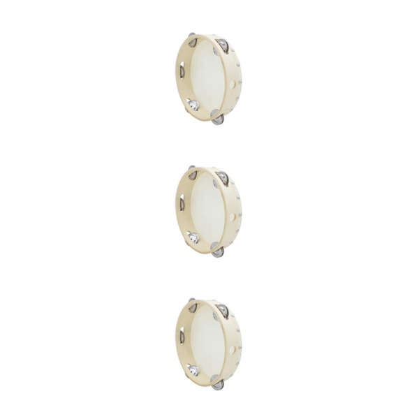 1/2/3 8 tums tamburin Handtrum Leksaker Percussion Wood Single 3PCS