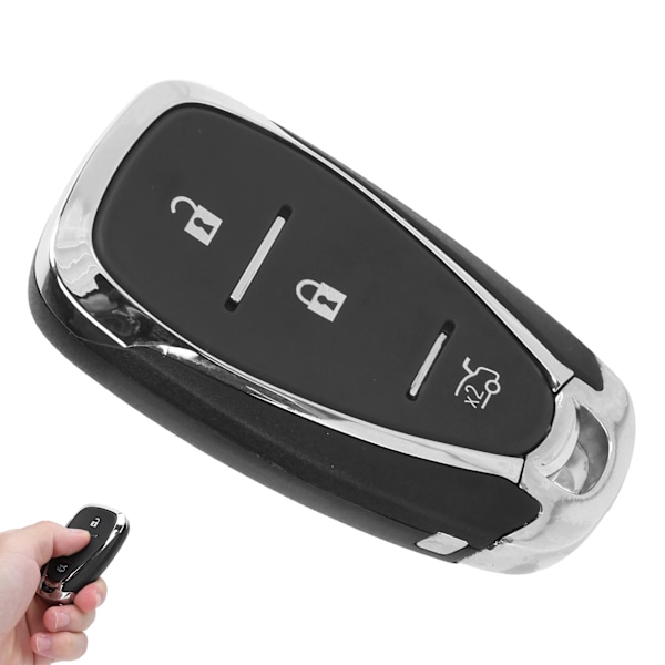 Smart nøkkelhus for bilnøkkel med 3 knapper, erstatning for Chevrolet Cruze Malibu Camaro/2/3/4/5
