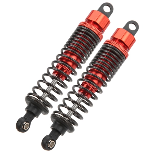 2st 100 mm RC metallstötdämpardämpare för TRAXXAS SLASH 2WD RC biluppgraderingsdelar Röd