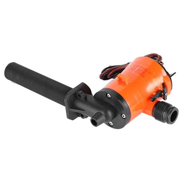 12V 800GPH Levende Agns Tank Lufter Drænbar Patron Bådlüftepumpe Bådudstyr SFBPI-G800-05