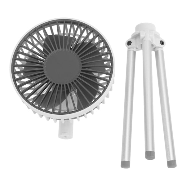 Mini Portable Outdoor Camping Fläkt med stativ - Vit
