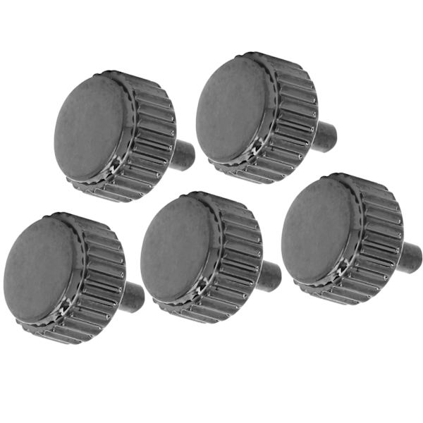 5 st Watch Crown Kit Långt rör Stort hål Slitstark Watch Crown reservdelar för professionell reparatör 5,5 mm