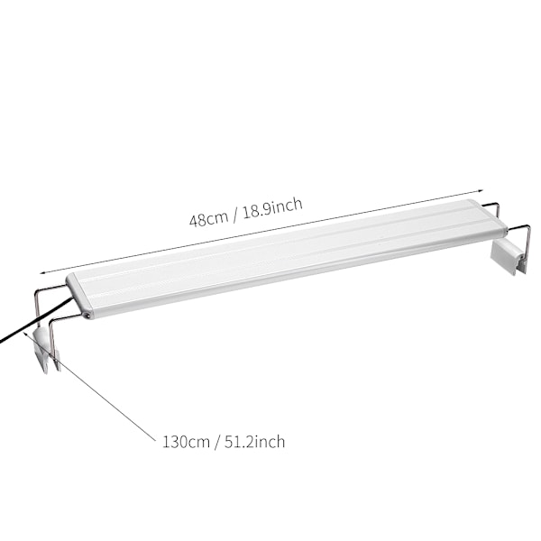 EU-kontakt 200-240V 13W høylys LED-akvariebelysning med feste
