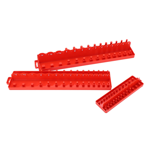 3-pack Socket Organizer Fack Set - Förvaring av Hylsor - Multifunktionell för Bilreparation Verktygslåda