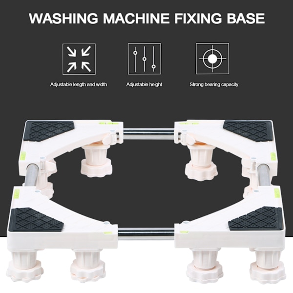 12 Fots Vaskemaskin Base Stativ Holder Stativ Sterk Lagring for Automatisk Vaskemaskin