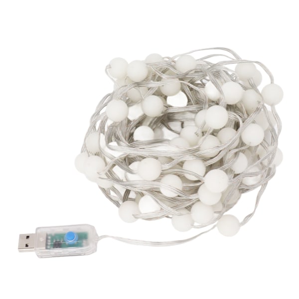 Kuglelysstreng 100 LED 16 farver USB-drevet dekorativ lyskæde med fjernbetjening til gardin stue