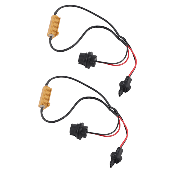 7440 T20 50W8RJ Hyper Flash Fix Fejlfri Ledningsadaptere Til LED Blinklys