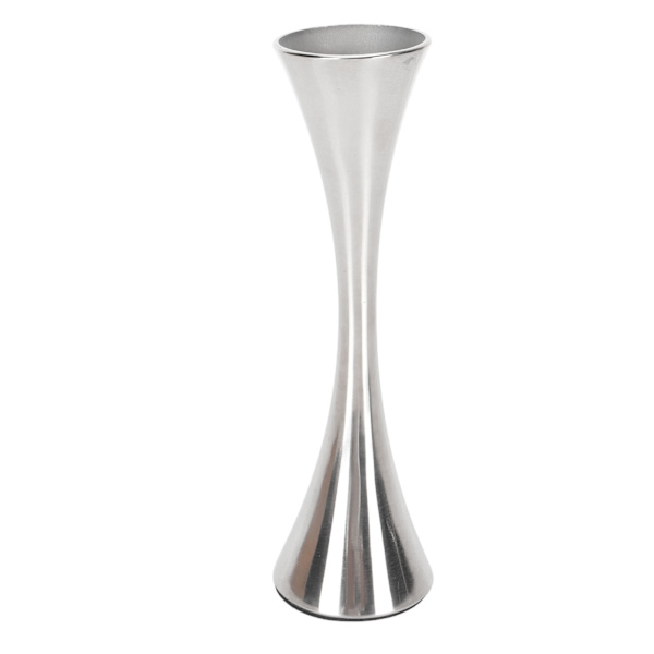Vase i rustfrit stål Innovativ Elegant Moderne Stil Rund Mund Metal Blomster Vase til Stuebord