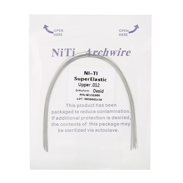 100 st NiTi runda ortodontiska fäste Archwire Super Elastic Dental Arches 12 Upper