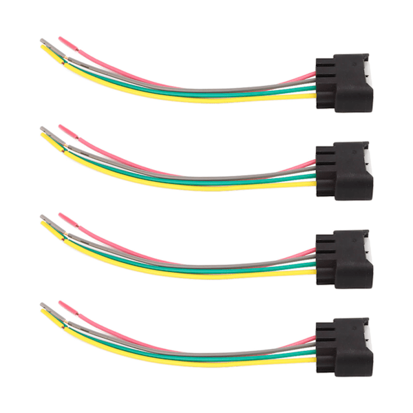 4 stk. Tændspolestik Pigtail Connector Harness Kit 4 Pins Udskiftning til Camry Corolla Highlander Rav4