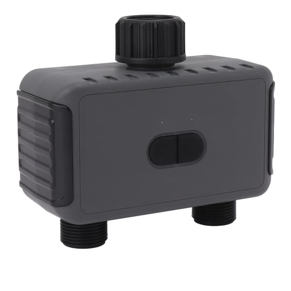 Smart vanningstimer 2 uttak WiFi sprinklerslangtimer med APP-kontroll Timing Vanningsmodus Slangvanningstimer 100‑240V EU-kontakt