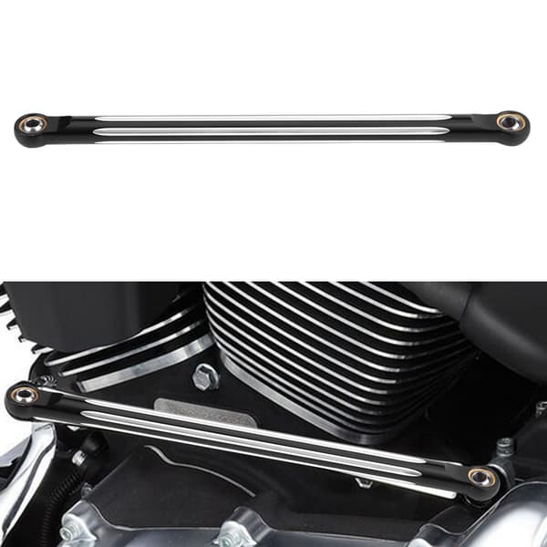 Aluminiumlegering Motorcykel Växelspak Edge Cut Shift Linkage för Touring Svart