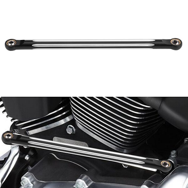 Aluminiumslegering Motorcykel Gearskifter Edge Cut Shift Linkage til Touring Sort