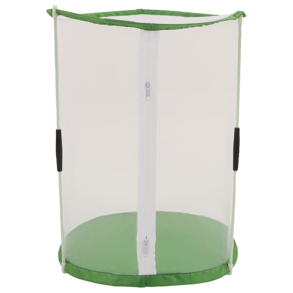 Sirkulær sommerfugl- og insekt-observasjonsbur Transparent Mesh Habitatbur for prydplanter