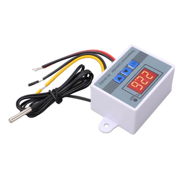 Digital temperaturregulator Termostat Värme Kyla Switch med vattentät sond 10A 12V 120W