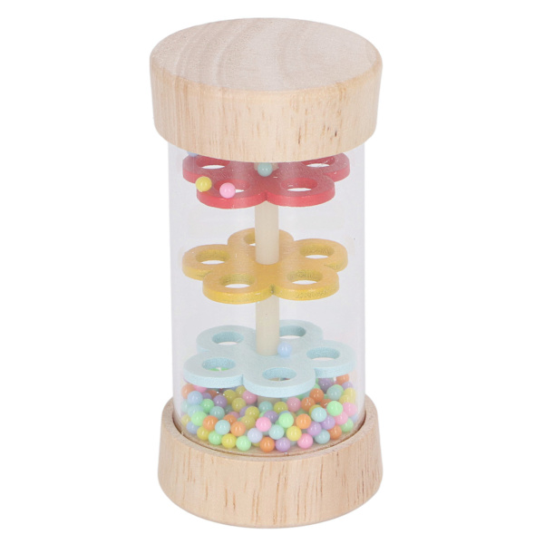 Regnpinne Trä Regnmakarleksak Musik Upplysning Hand Eye Coordination Träningsleksak för tidig utbildning Liten (9,5 cm/3,7 tum)