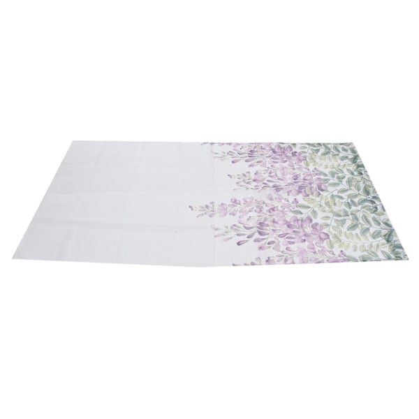 Gardin Wisteria Blommönster Gaze Gardiner Broderade fönsterskärm för sovrum och vardagsrum