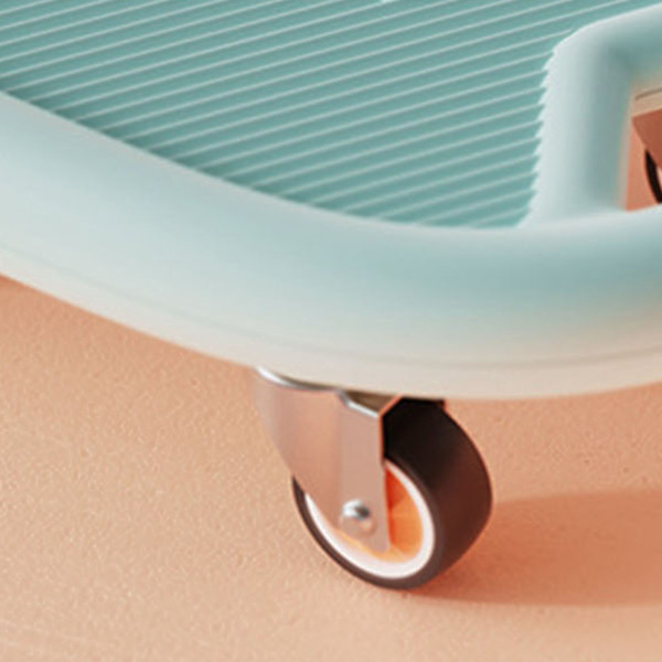 Abdominal Fitness Skateboard Lågt ljud Förbättra Cardiorespiratory Function Träningsskateboard med Knäskydd Blå