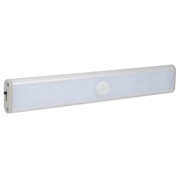 LED Bevegelsessensor Lys Skap Garderobe Lampe Under Skap Nattlys USB Oppladbar 24 LED-brikker