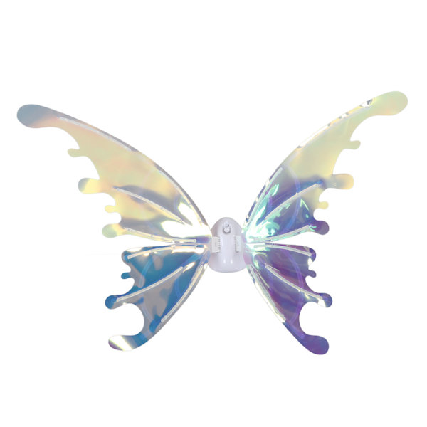 Wings Toy Elektrisk Glänsande Färgglada Fairy Toys LED-lampor Färgglada justerbara vingar