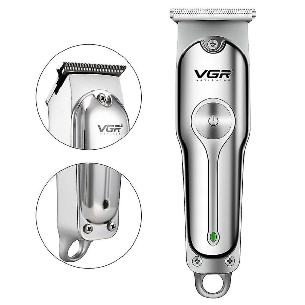 Vgr071 Professionell elektrisk hårklippare USB Uppladdningsbar Hårklippningsverktyg för män