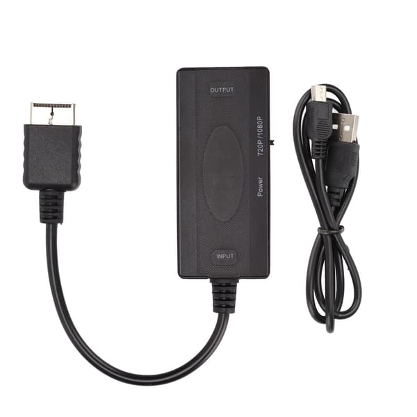 PS2 til HDMI-konverter - Plug and Play-spilkonsoladapter til HDTV
