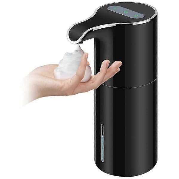 Skumsæbedispenser Automatisk - Berøringsfri sæbedispenser USB Genopladelig Elektrisk sæbedispenser 4 Musta