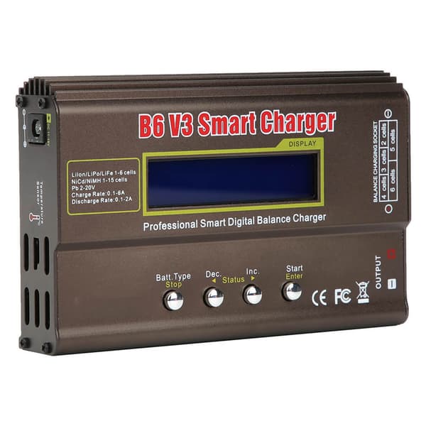 Smart Digital Balanselader B6V3 80W for Modellfly DC 11.0V til 18.0V