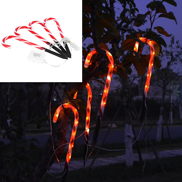 LED Gåstavslampe Jordspyd Lampe Juledekorasjon for Hage Hagevei Patio