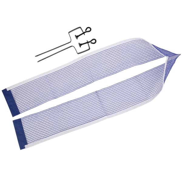 Portable Simple Polyester Table Tennis Net with Metal Bracket Sports Replacement Accessory Blue