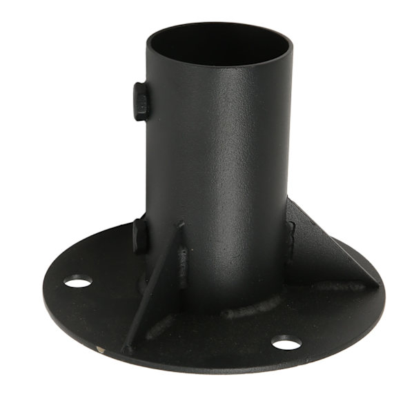 Ketjunlinkki-aita pylväs lattiaflanges pohjaflanges raskas kiinteä aita-aita betoni-kiinnitys aidan, postilaatikon, lipun pyöreiden pylväiden pitämiseen 52mm / 2.0in