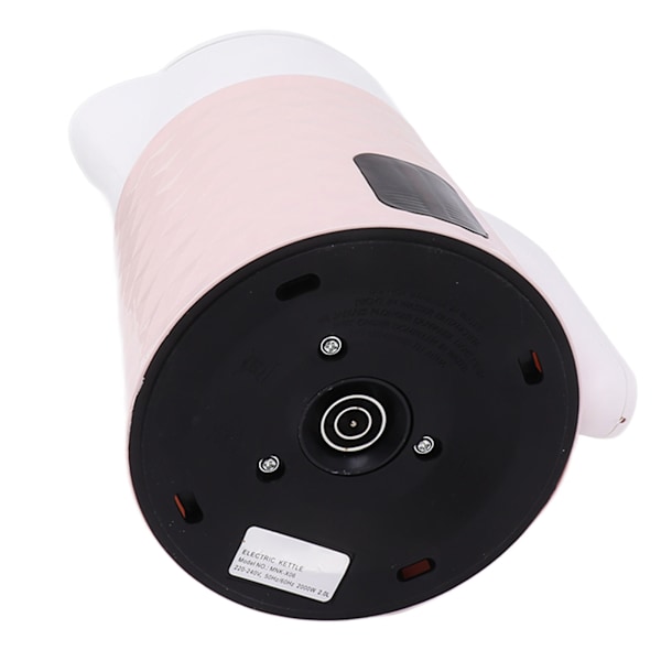 Elektrisk elkedel 2L hurtigopvarmning vandkoger rustfrit stål dobbelt væg varmtvandsdispenser til hjem sovesal kontor UK Stik 220V Rosa