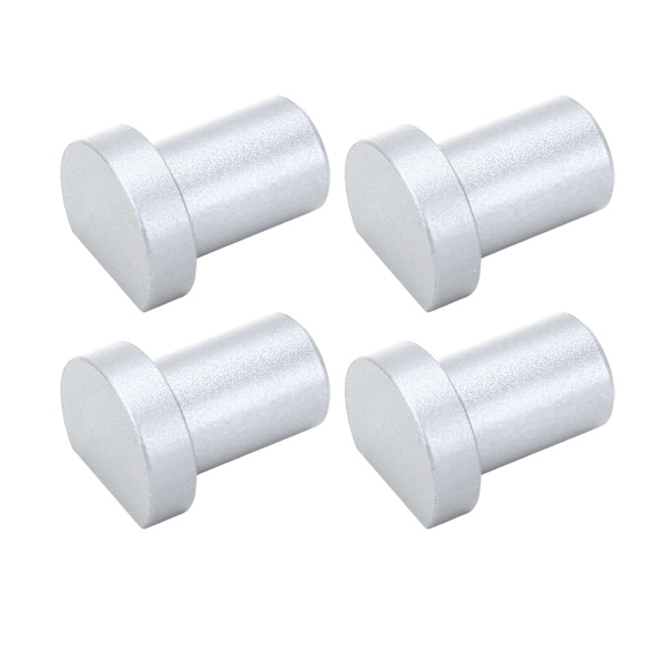 4 st Bänk Hundar 19 mm Diameter Arbetsbänk Pig Aluminiumlegering Höghållfast Träbearbetning Desktop Stop Tenon Silver
