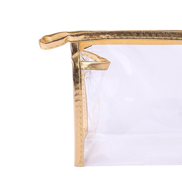 5 stk gennemsigtige kosmetiske tasker Fem farver transparent mode PU-læder håndtaske makeup taske Rejseopbevaringstaske