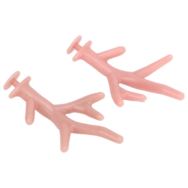 2 kpl porojen sarvet koriste ABS-muovia Renin sarvet kenkien soljet Joululahjat Glow In The Dark Pink