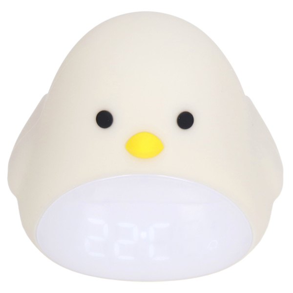 Sød fugle-vækkeur LED natlampe USB-opladning tegneserie ur natlampe til soveværelse
