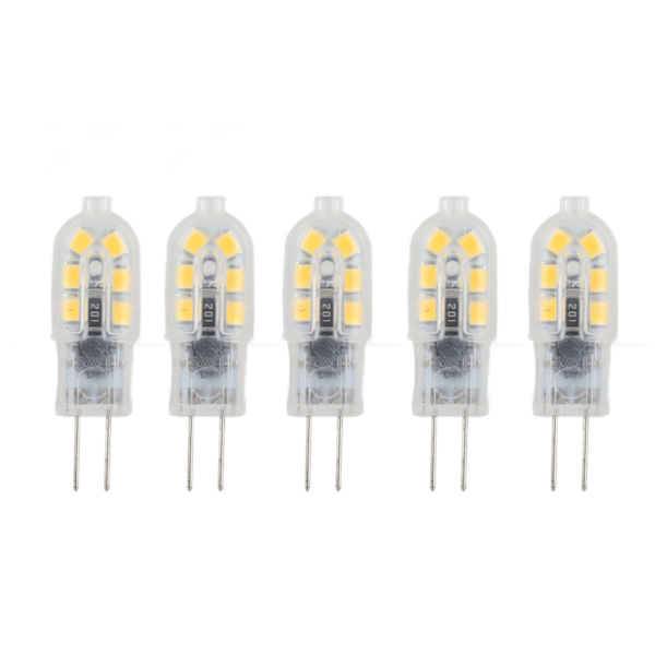 10-pak G4 2835 LED-pære Transparent LED-pære Stikkontakt Glødepære AC220V til campingvognskab Landskabspærer 2700 Varmt lys