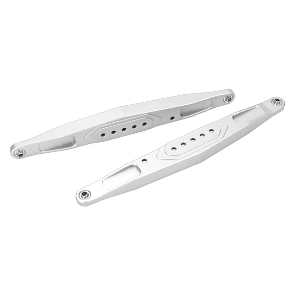 2st RC bakre nedre släparm aluminiumlegering hög hållfasthet för Losi Baja Rey Hammer Rey 1/10 RC bil Silver