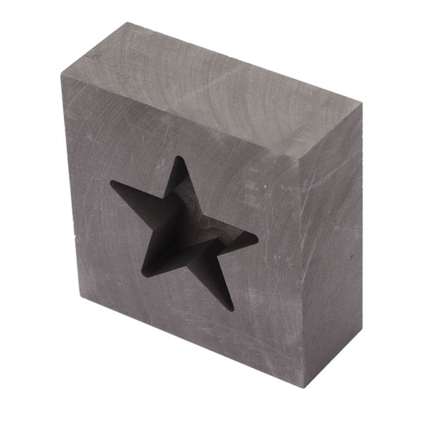 Grafitstøpeform Stjerneform Gull Sølv Smelteform for Messing Kobber Aluminium Sink