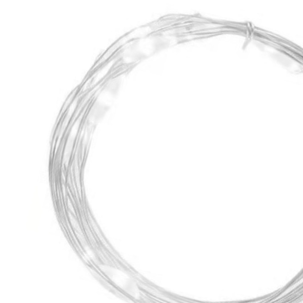 Fe-lysstreng 3 lystilstande Fleksibel kobbertråd Batteridrevet LED-trådslampe til kage Buketboks Varmt hvid