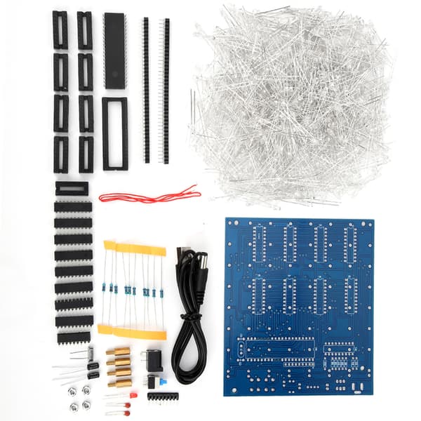 LED Lys DIY Kit 3D Printet Printkort Stabil Printet Parameter til 8 x 8CM Kuber