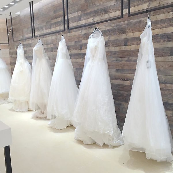 1 st Bröllopsklänning plagg aftonklänning Transparent cover Mesh andas, 200 X 120 cm