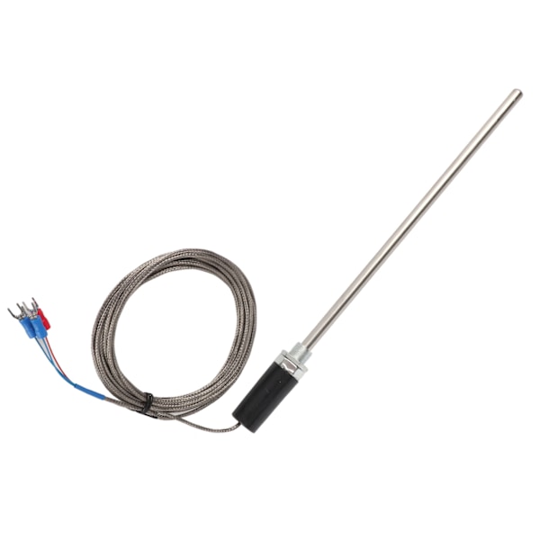 M12 termoelement PT100 temperatursensor i rostfritt stål 200 mm 0-400°C4m